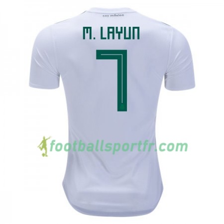 Tenue Mexique M.Layun 7 Exterieur Coupe du monde 2018 Maillot de Foot